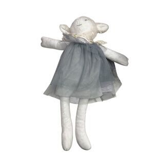 Muncquitas White Plush Toy with Gray Outfit